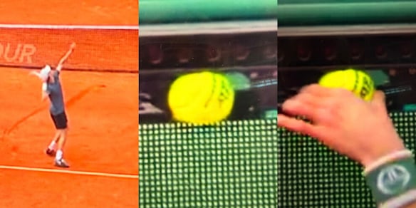 Lo smash incredibile di Sinner infiamma il pubblico: la pallina si incastra tra le barriere!