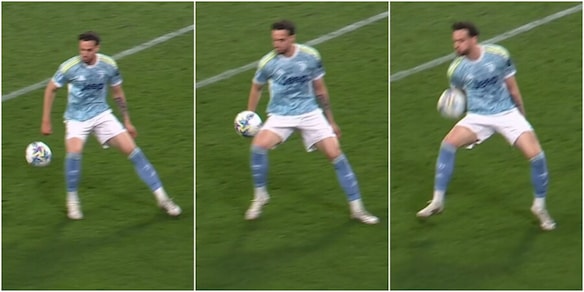 Gatti tocca di braccio in area in Atalanta-Juve: niente rigore, la Dea protesta