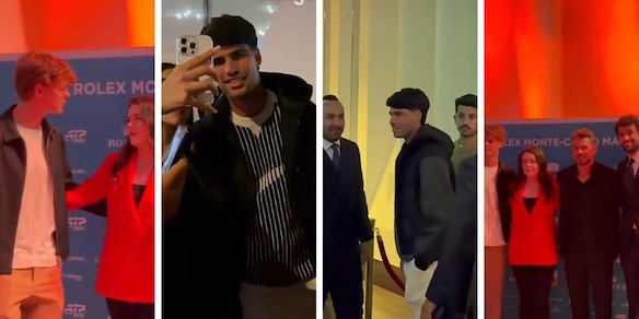 Sinner e Alcaraz, la notte prima della finale a Montecarlo: Jannik con Berrettini, Carlos con i fan