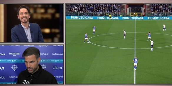 Il giornalista fa una domanda tattica in tv, la risposta di Fabregas: "No, non te la racconto"