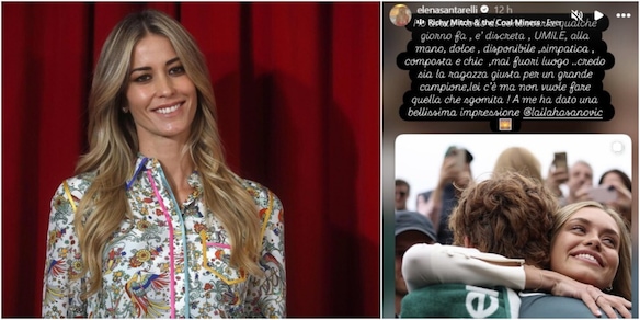 La fidanzata di Sinner troppo fredda, Elena Santarelli risponde così sui social e il commento su Laila Hasanovic diventa virale