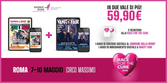 In due vale di più: Corriere dello Sport e Vanity Fair insieme per Race for the Cure 2026