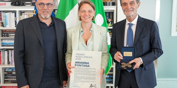Regione Lombardia premia Arianna Fontana con la Rosa Camuna