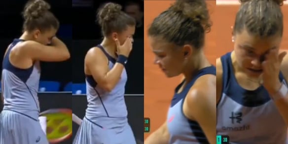 Paolini scoppia a piangere in campo: a sorpresa è subito fuori a Stoccarda, vince la turca Sonmez