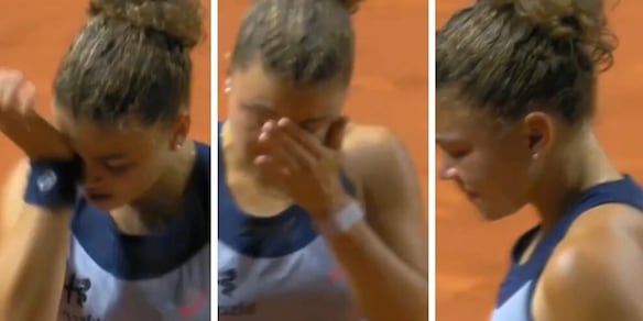 Jasmine Paolini subito fuori a Stoccarda piange in campo: le lacrime commuovono tutti