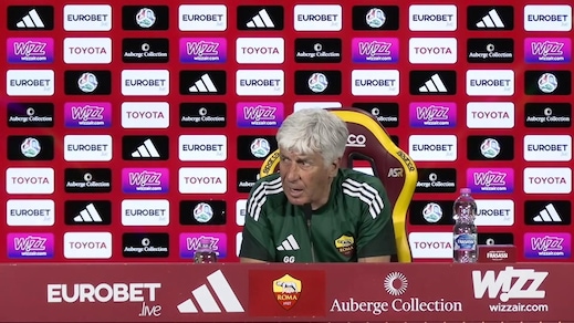Roma, Gasperini si commuove e lascia la conferenza