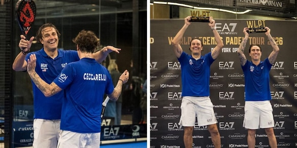Toni strega gli Usa: con Ceccarelli vince la tappa di New York dell'EA7 World Legends Padel Tour
