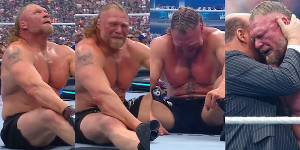 Brock Lesnar scoppia in lacrime e si ritira: l'emozionante addio della leggenda WWE a Wrestlemania