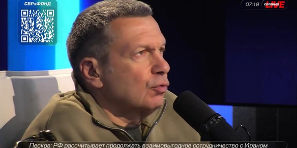 Solovyov non si scusa, 'Meloni sostiene i nazisti di Kiev'