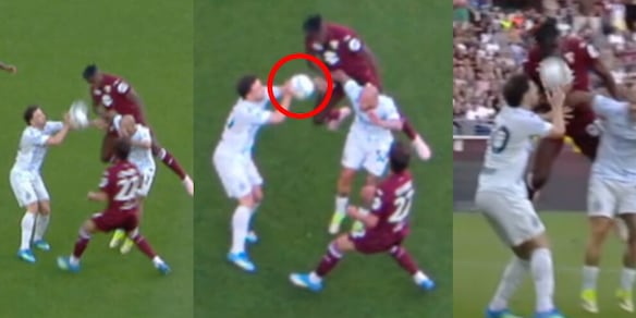 Zapata di testa, Carlos Augusto blocca con il braccio: dopo il check del Var è calcio di rigore, la sequenza