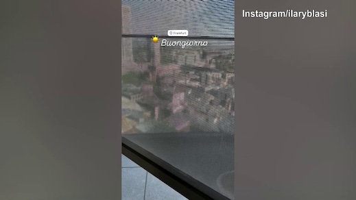 Ilary Blasi arriva in Germania: ecco il buongiorno da Francoforte