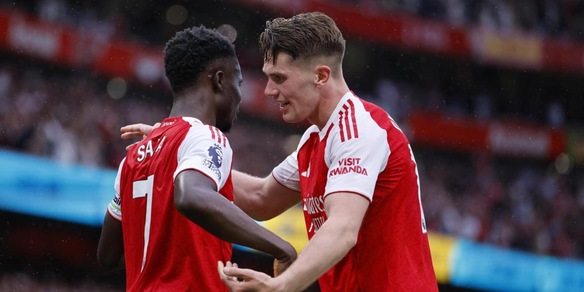 Premier League, l'Arsenal travolge il Fulham e torna a + 6 sul Manchester City