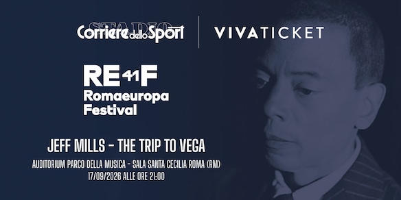 Jeff Mills a Roma: biglietti per “The Trip To Vega” al Romaeuropa Festival