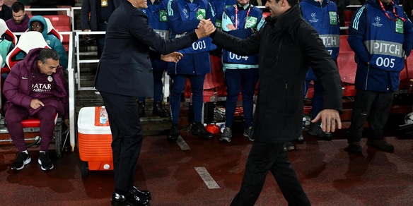 Champions: Luis Enrique elogia Arteta, ha portato mentalità vincente all'Arsenal