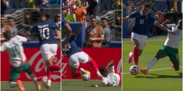 Intervento di Mané su Mbappé: la Francia chiede il rigore ma l'arbitro non lo concede