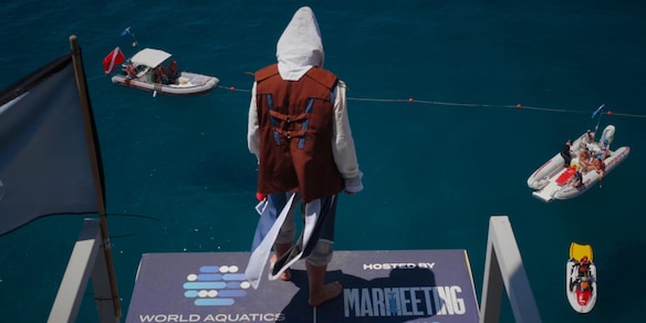 "Il tuffo della fede": un campione di high diving omaggia Assassin’s Creed