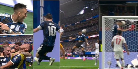 Lautaro Martinez compie l'impresa in rimonta: il gol del 2-1 dell'Argentina è da cardiopalma FOTO