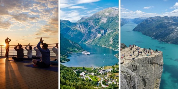 Paesaggi incredibili, meditazione, fresco e... anche un po' di calcio: tutte le foto dei paesaggi da sogno della Norvegia