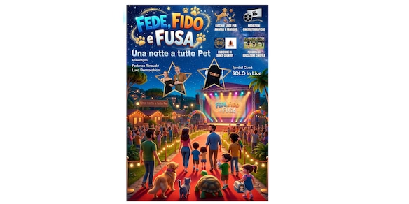 "Fede, Fido & Fusa – Una notte a tutto Pet": una serata speciale dedicata all’amore per gli animali