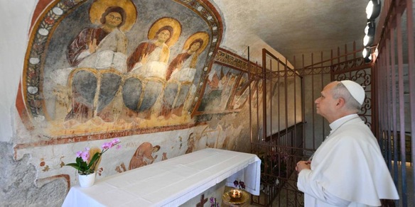 Il Papa oggi in visita al santuario di Valle Pietra