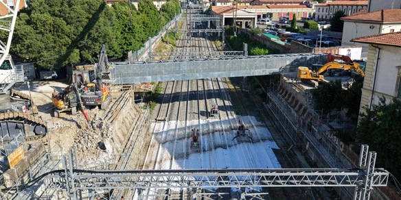 Stop treni Firenze, varo nuovo ponte al Pino alla presenza di Salvini