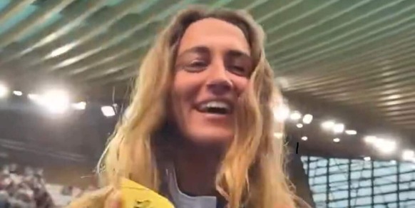 La gioia condivisa di Simona Quadarella: "Forza Roma daje"
