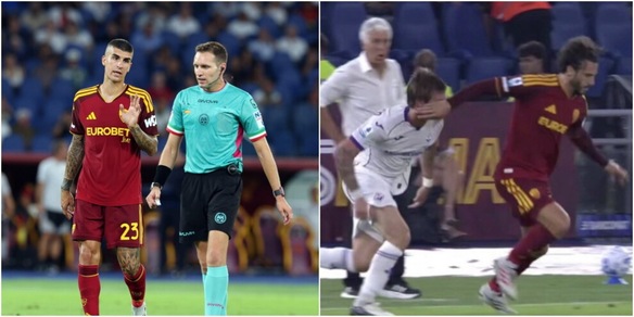 Marcenaro flop, Fagioli alza e allarga il gomito... ​​​​quante sviste arbitrali in Fiorentina-Roma