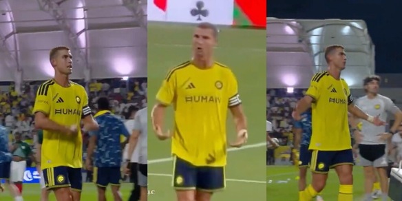 Veleno Cristiano Ronaldo, impazzisce per la sostituzione ma poi l'Al Nassr vince in rimonta: è bufera in Arabia VIDEO