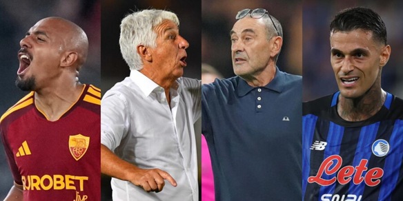 Roma-Atalanta, le formazioni ufficiali di Gasperini e Sarri