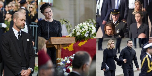 Da Charlène di Monaco a Rania di Giordania e il principe William: tutti i capi di stato al funerale di re Harald di Norvegia