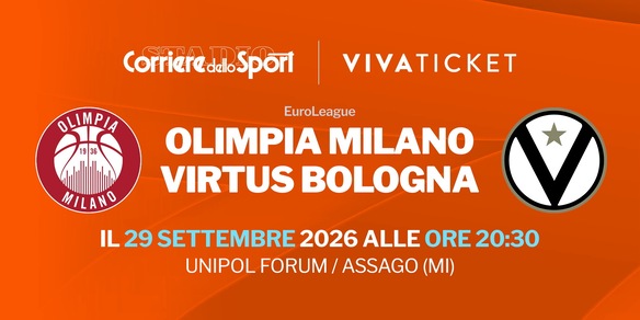 Biglietti EUROLEGA - Olimpia Milano vs Virtus Bologna: dove acquistarli e informazioni