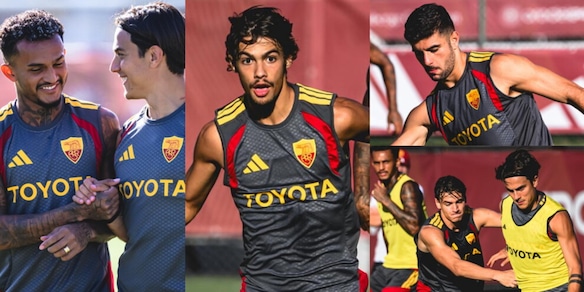Wesley scherza con Dybala, Mora si mette in mostra: la Roma al lavoro per la sfida contro il Torino