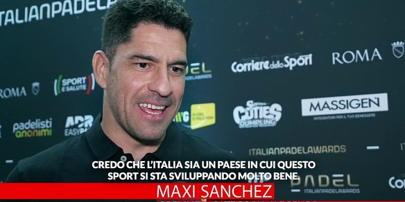 Intervista a Maxi Sanchez agli Italian Padel Awards: "Ho un grande progetto in Italia"