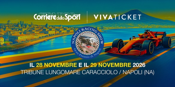 Napoli Racing Show 2026, da oggi in vendita i biglietti per le tribune sul Lungomare Caracciolo