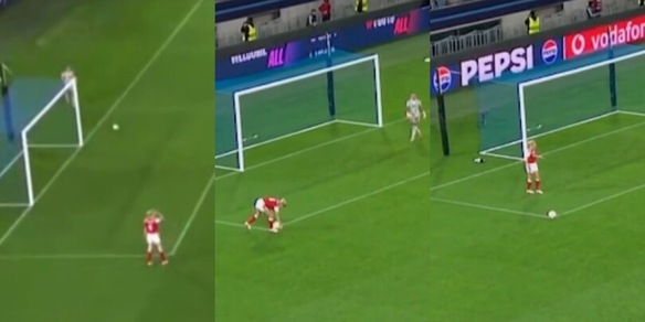 Rigore controverso in Champions femminile contro l'Arsenal: sta per battere la rimessa dal fondo e l'arbitro non fa sconti
