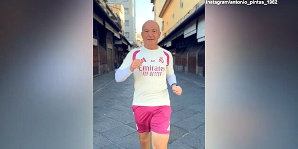 Pintus di corsa lungo Ponte Vecchio