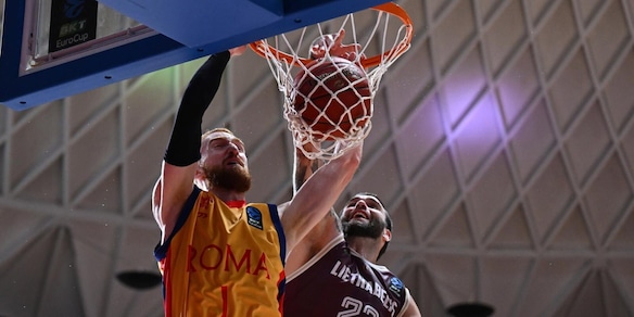 BC Roma prima vittoria in Eurocup: Lietkabelis piegato 92-87