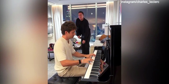 Leclerc, Singapore è in musica