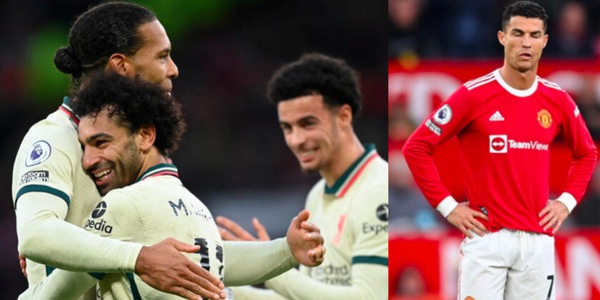 Ronaldo e United, manita dal Liverpool: Salah show, Pogba espulso