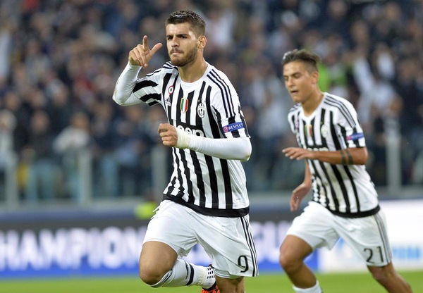 Juve, Morata punta Del Piero e la storia