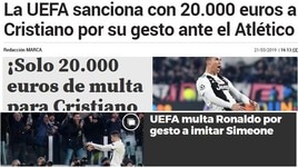 Champions, multa per Cristiano Ronaldo: le reazioni della stampa estera