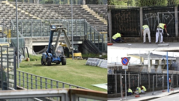 Il Brescia si prepara alla Serie A, ruspe e operai allo stadio Rigamonti