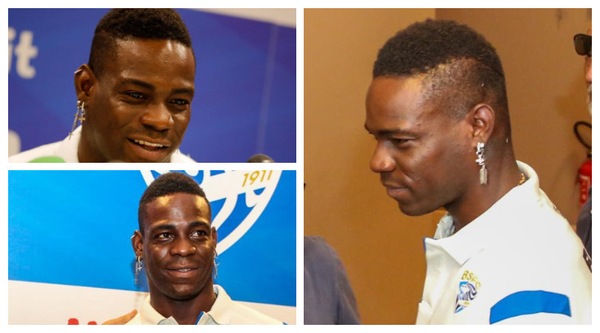 Balotelli is back, orecchini stravaganti per la presentazione