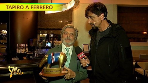 Sampdoria, Tapiro d'oro a Ferrero: "Lo dedico a Vialli"