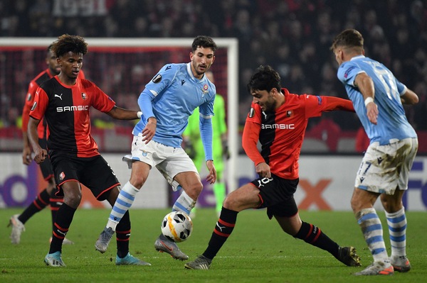 Rennes-Lazio 2-0, il tabellino