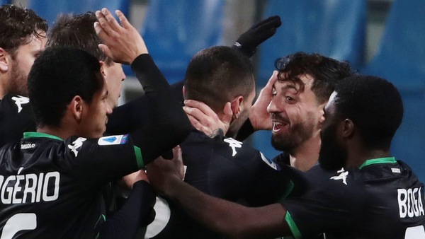 Sassuolo-Brescia 3-0: Caputo, doppietta e cuore. Segna anche Boga