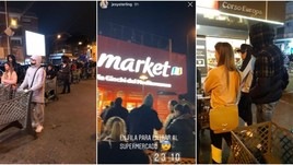 Napoli: Callejon, Ospina e Llorente in fila nella notte al supermercato