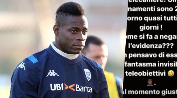 Bufera Balotelli, che attacco sui social per gli allenamenti