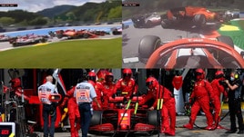 Trauma Ferrari! Incidente tra Leclerc e Vettel