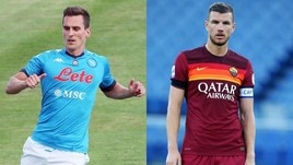 Dzeko-Milik, i numeri a confronto